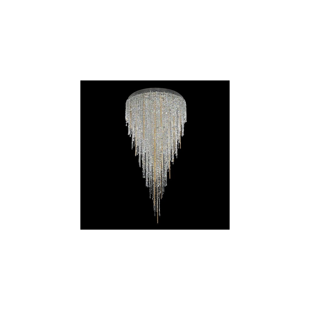 Tenuta Convertible 3 Light 1 Tier Chandelier with Firenze Clear Crystals