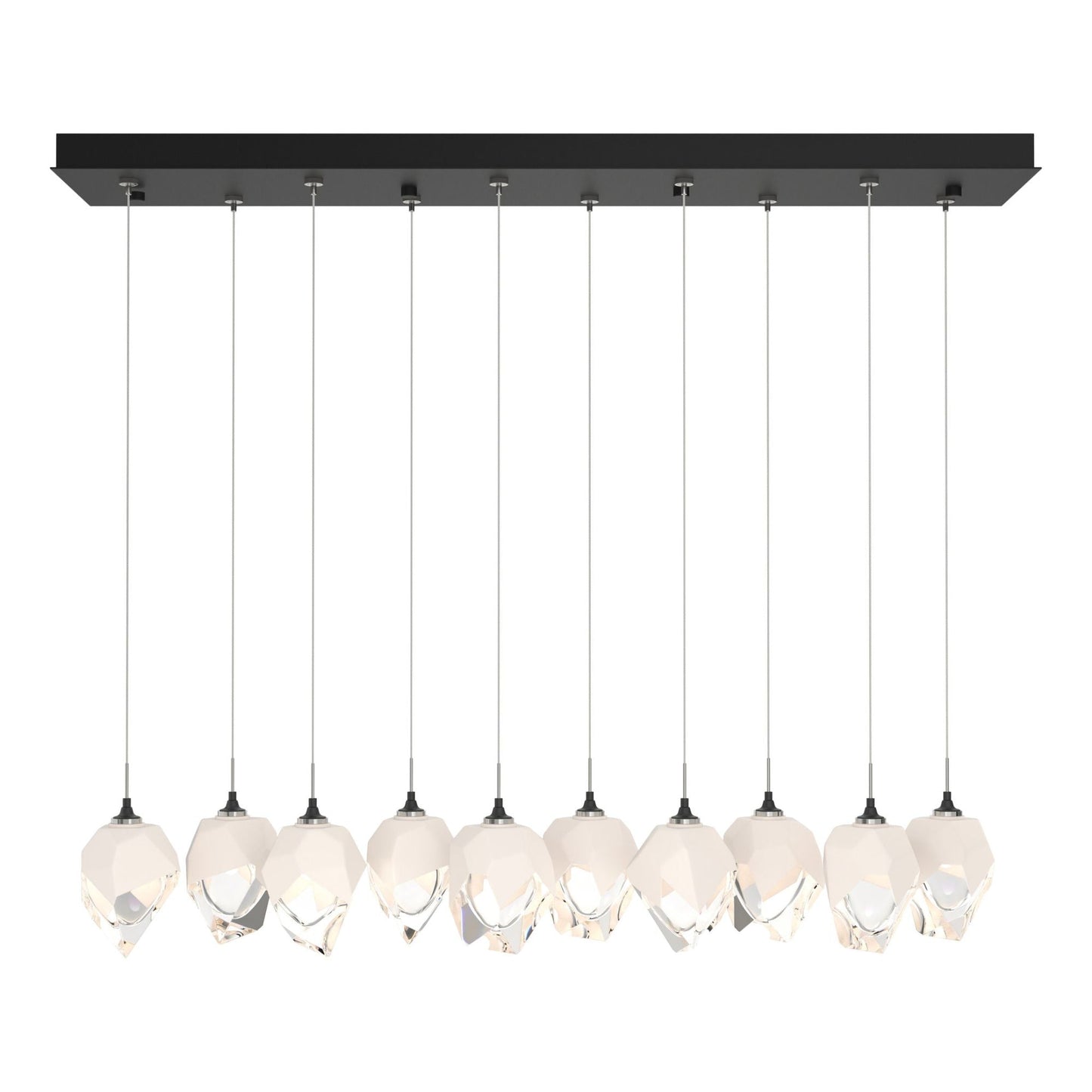 Chrysalis 10-Light Small Crystal Pendant 10-Light White Crystal (WP) in Black