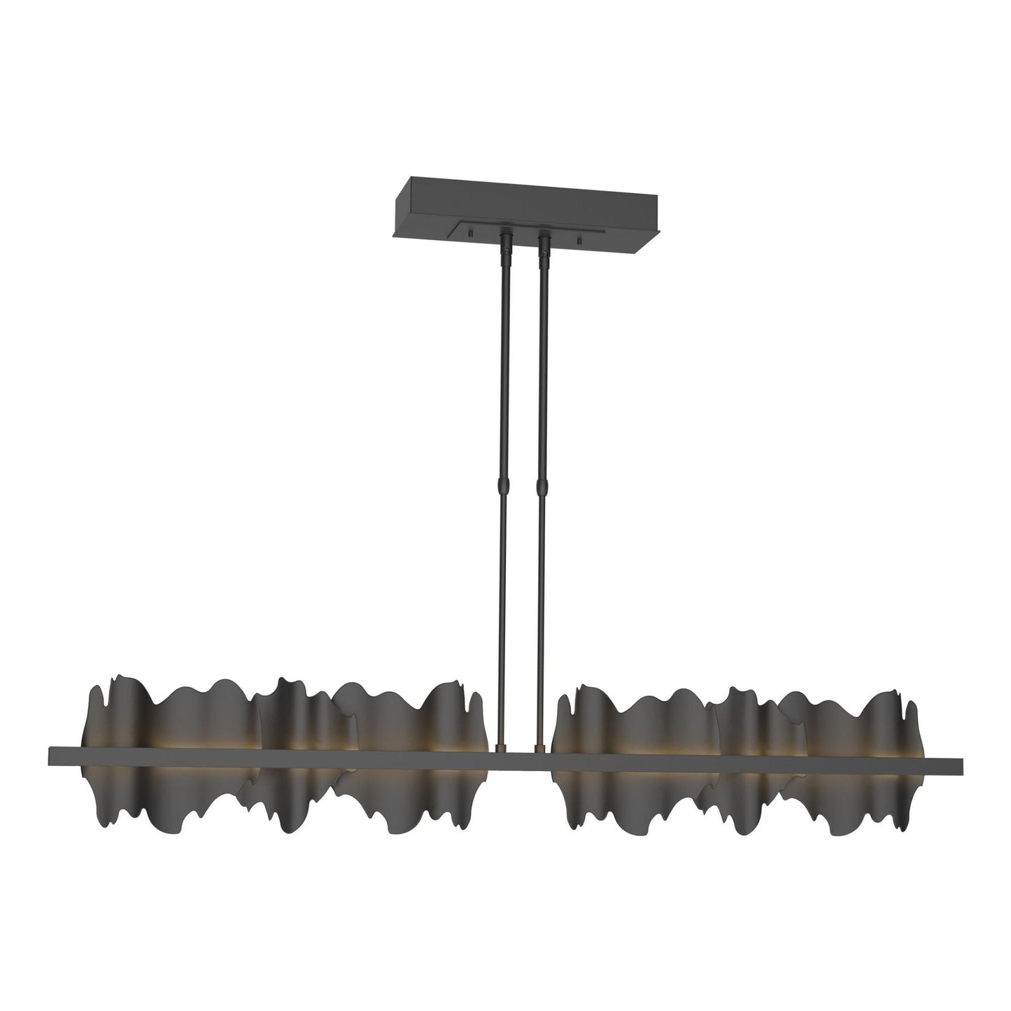 Hildene Large LED Pendant Black Accent LED in Black