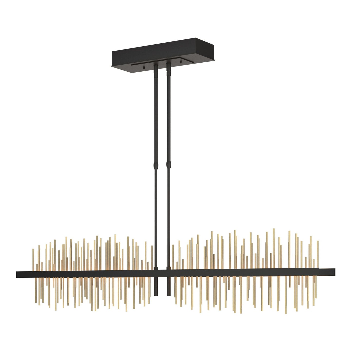 Gossamer Large LED Pendant Modern Brass Accent LED in Black