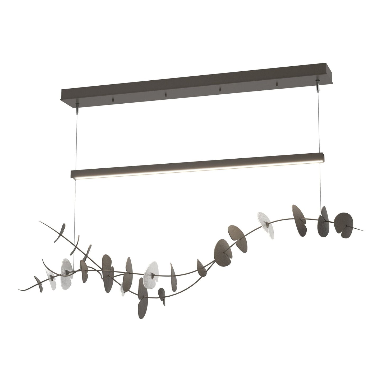 Lily LED Pendant LED Aqualite Glass (YQ) in Dark Smoke
