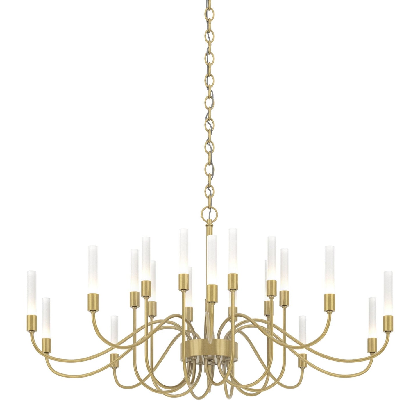 Lisse 20 Arm Chandelier 20-Light in Modern Brass