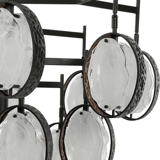 Maxin 36" 15 Light Mid-Century Modern Industrial Large Chandelier