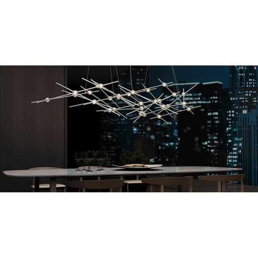 Constellation Ursa Minor 55" Wide Integrated LED Chandelier with Acrylic Shades