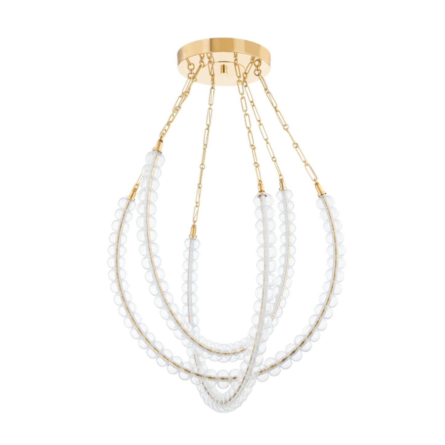 Celeste 3-Light Chandelier in Vintage Brass 35.75L x 35.75W x 35H