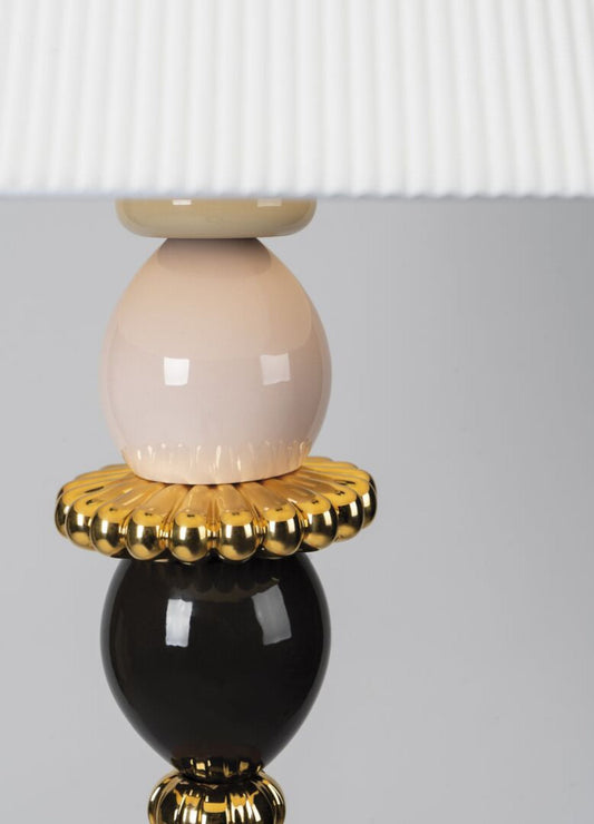 Lladro Firefly Floor Lamp Pink and Golden Luster (US)
