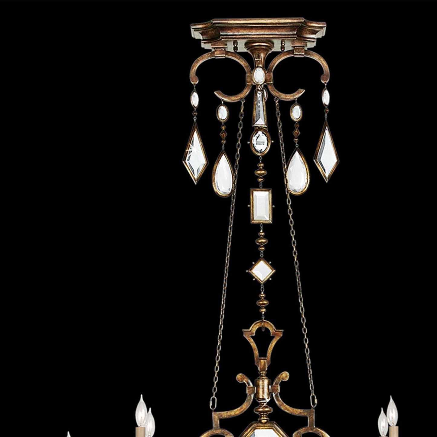 Fine Art Encased Gems 50" Oval Chandelier STK