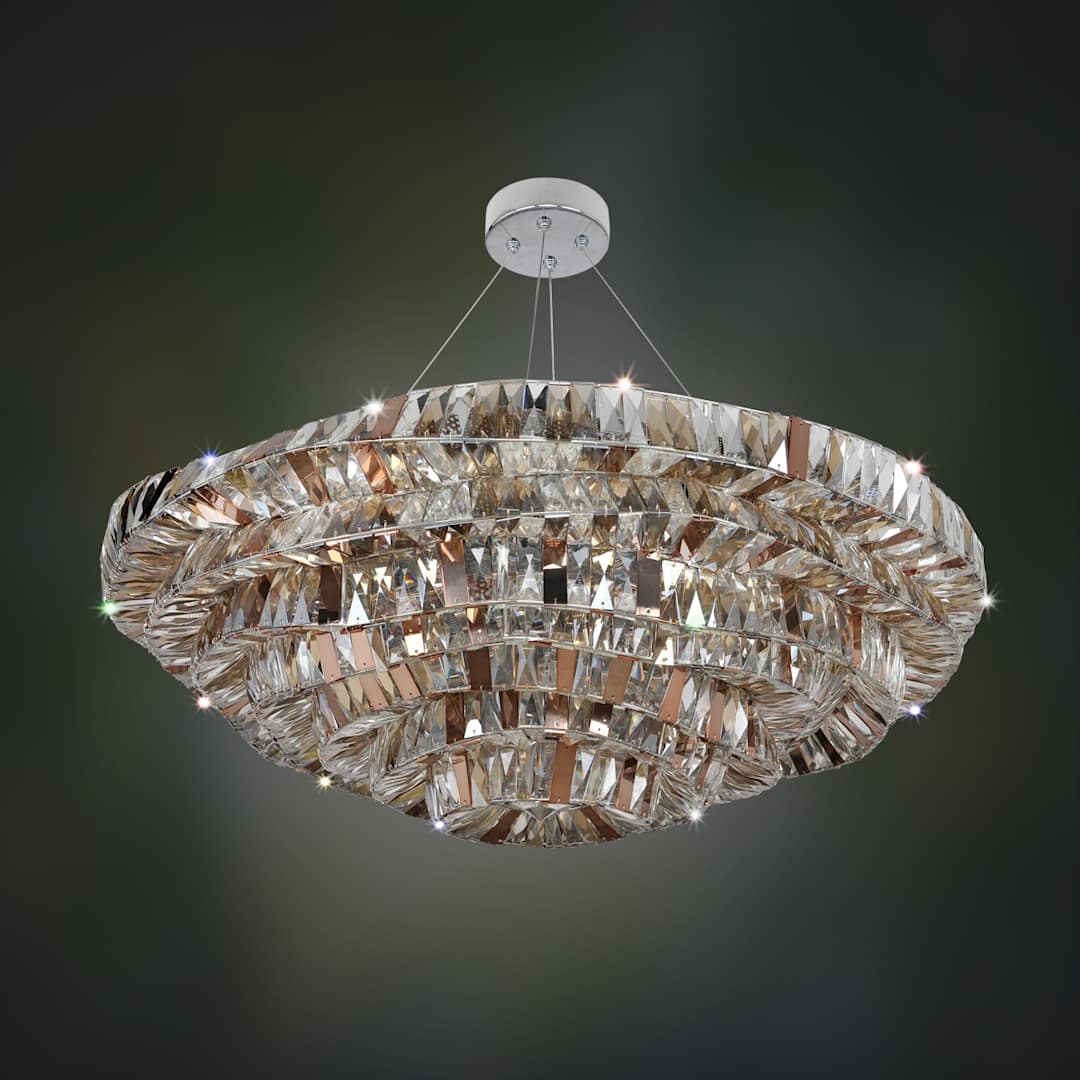 Gehry 21 Light 39-3/8" Wide Crystal Chandelier