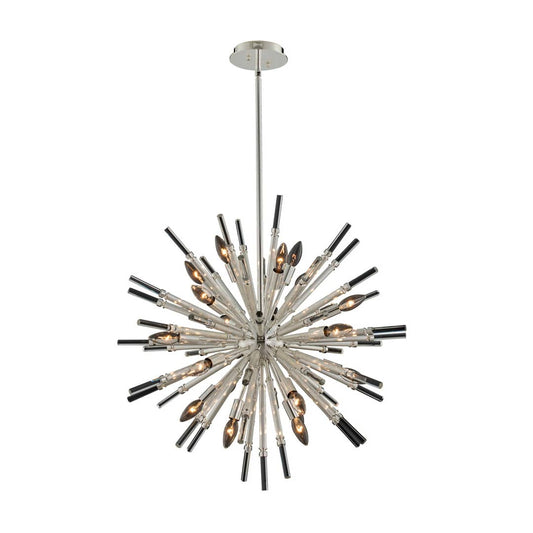 Sprazzo 19 Light 28" Wide Crystal Sputnik Chandelier