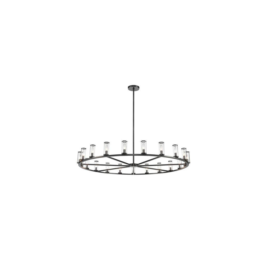 Revolve 21 Light 60" Wide Taper Candle Chandelier