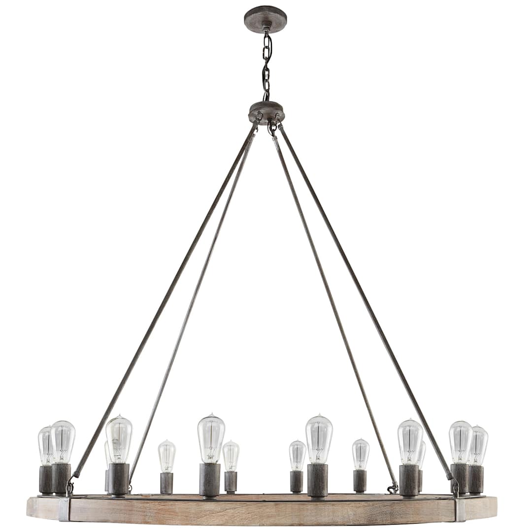 16 Light 48" Wide Ring Chandelier