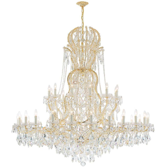 Maria Theresa 37 Light 64" Wide Crystal Chandelier with Swarovski Strass Crystal Accents