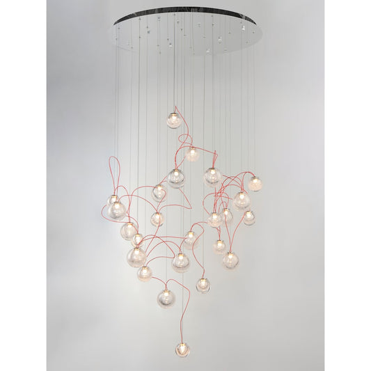 Bobble 24 Light 32" Wide LED Abstract Multi Light Pendant