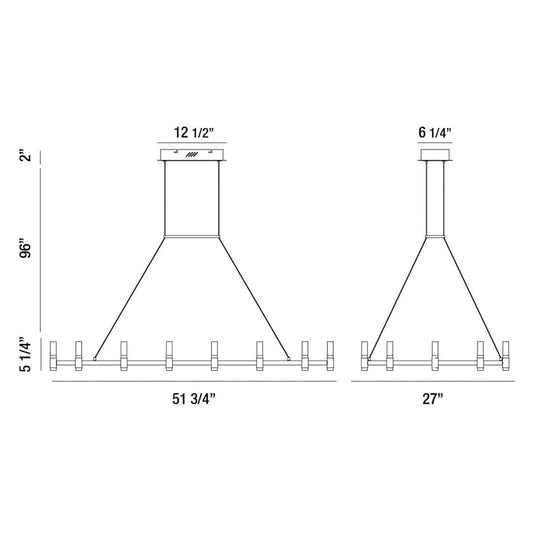 Albany 18 Light 52" Wide LED Chandelier