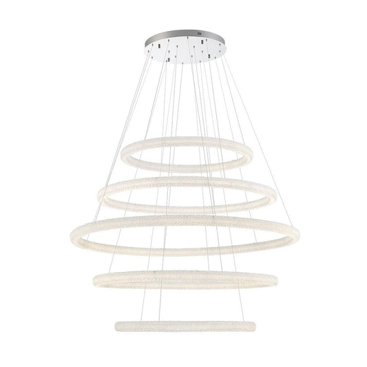 Sassi 5 Light 60" Wide LED Ring Chandelier