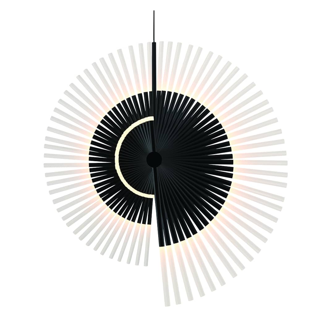 Voltik 59" Wide LED Abstract Linear Chandelier