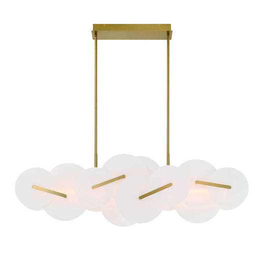 Nuvola 56" Wide LED Abstract Linear Chandelier