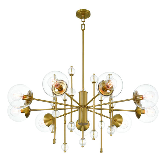 Traiton 9 Light 48" Wide Abstract Chandelier