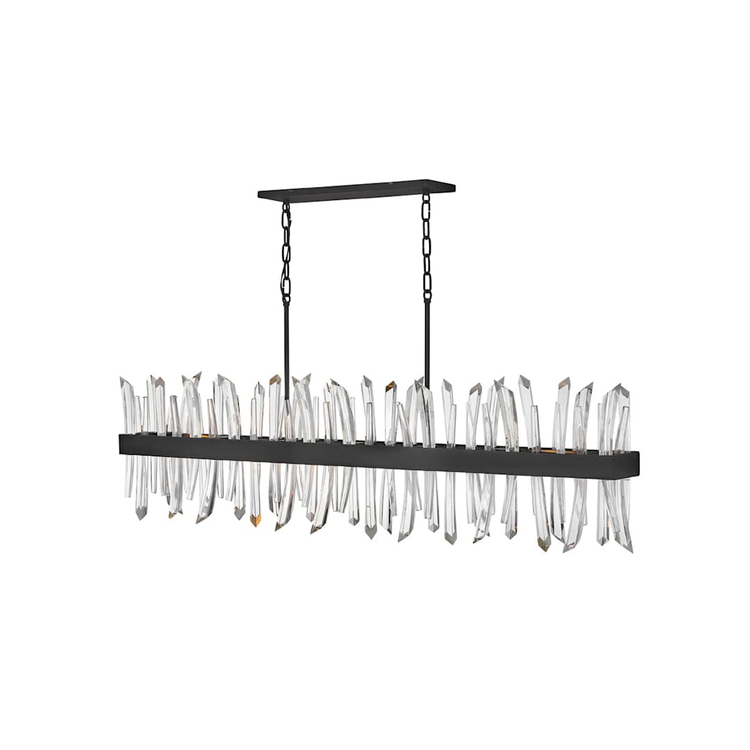 Revel 6 Light 56" Wide Crystal Linear Chandelier