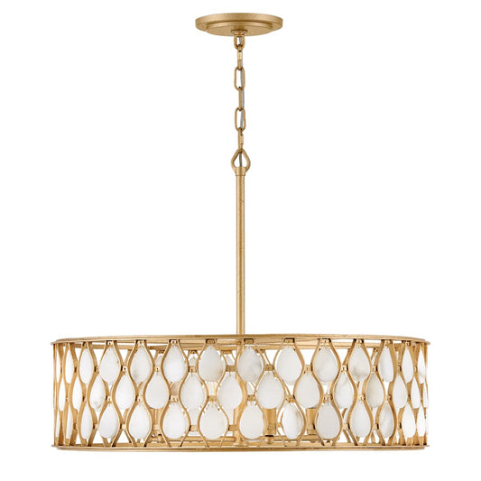 Estie 6 Light 28" Wide Drum Chandelier