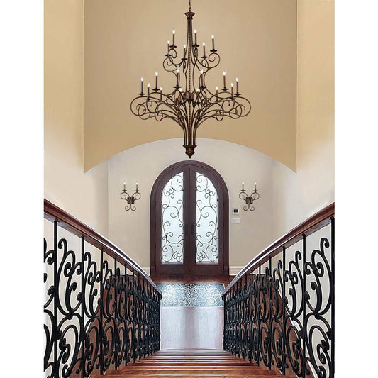 Eighteen Light Chandelier from the Gloucester Collection