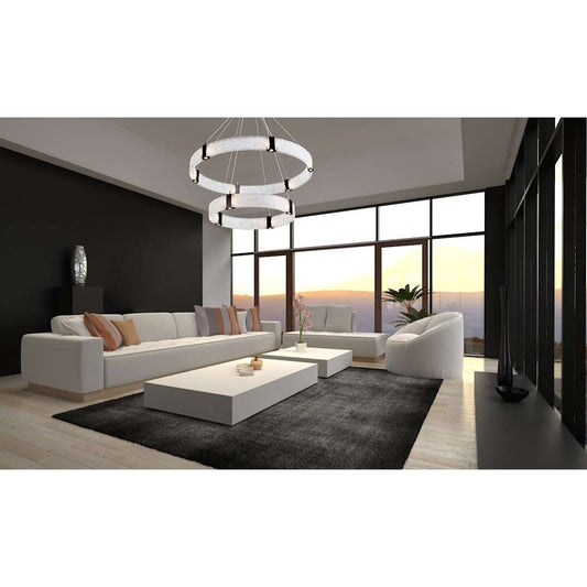 Parallel 60" Wide LED Ring Chandelier