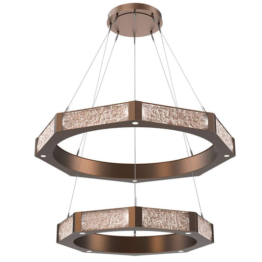Glacier 40 Light 48" Wide LED Ring Chandelier