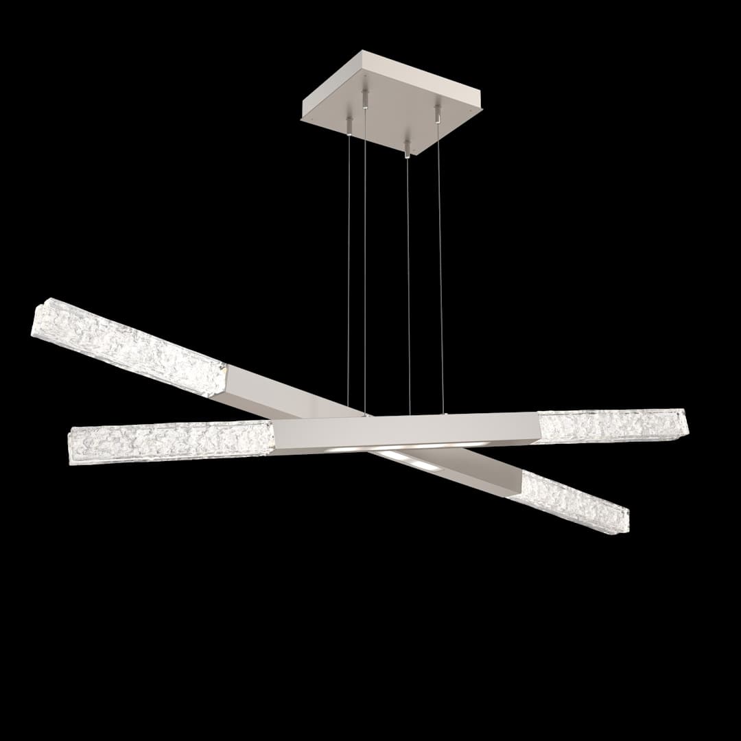Axis 12 Light 48" Wide LED Abstract Linear Chandelier - 3000K