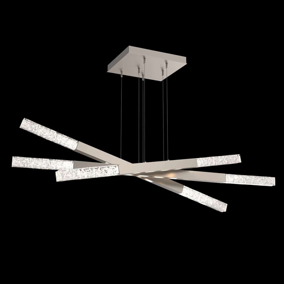 Axis 18 Light 62" Wide LED Abstract Linear Chandelier - 2700K