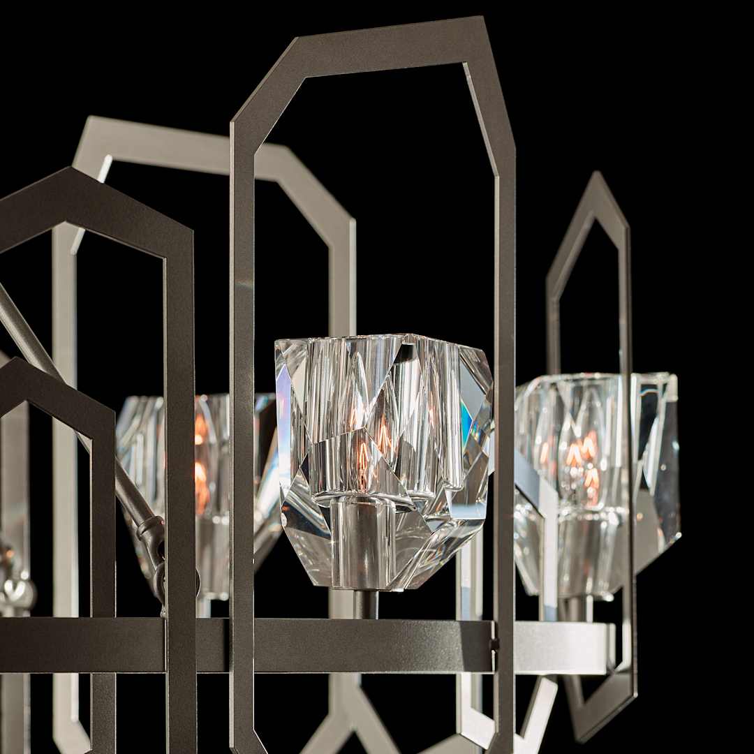 Gatsby 8 Light 27" Wide Crystal Abstract Chandelier