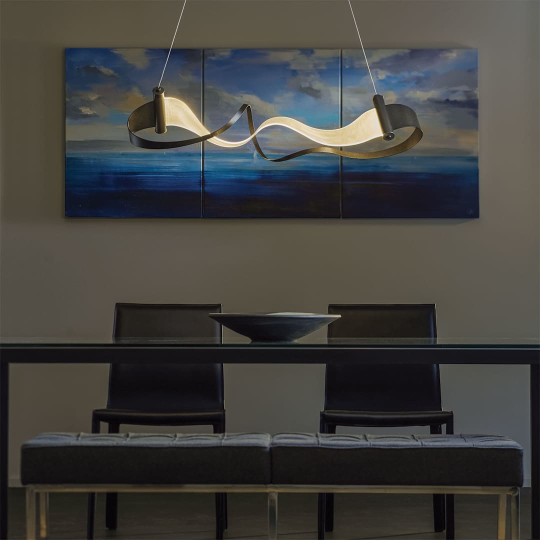 Zephyr 39" Wide LED Abstract Chandelier