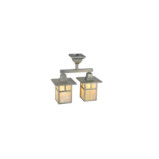 Hyde Park T Mission 2 Light 16" Wide Semi-Flush Linear Ceiling Fixture