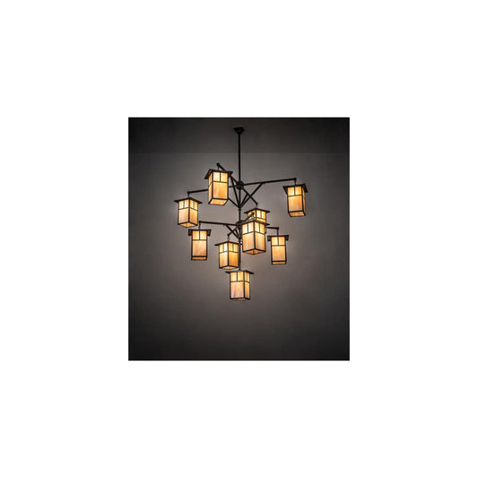 Hyde Park T Mission 9 Light 64" Wide Chandelier