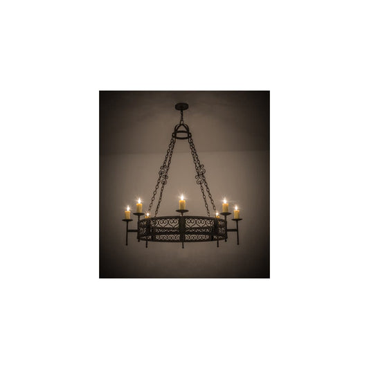 Toscano 8 Light 48" Wide Taper Candle Style Chandelier