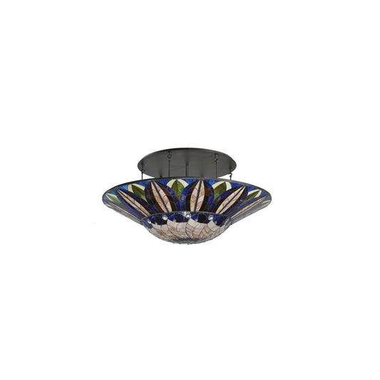 Tampa Bay 12 Light 60" Wide Semi-Flush Bowl Ceiling Fixture - Oil Rubbed Bronze Finish