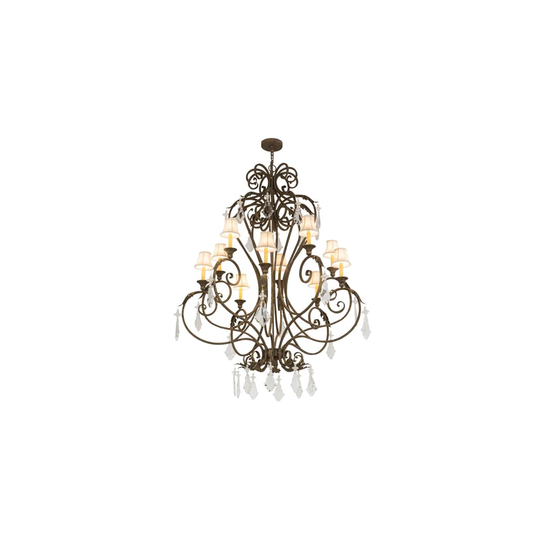 Josephine 10 Light 48" Wide Crystal Chandelier