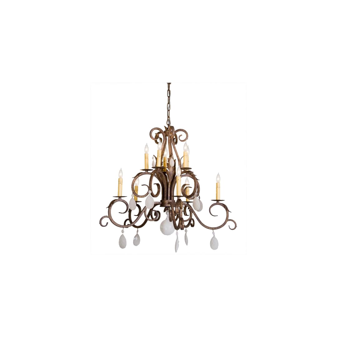 Anassa 10 Light 32" Wide Crystal Candle Style Chandelier