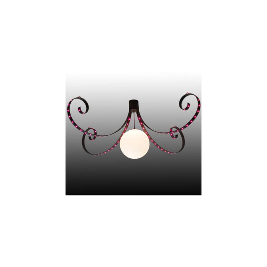 Carnevale 96" Wide LED Semi-Flush Globe Ceiling Fixture