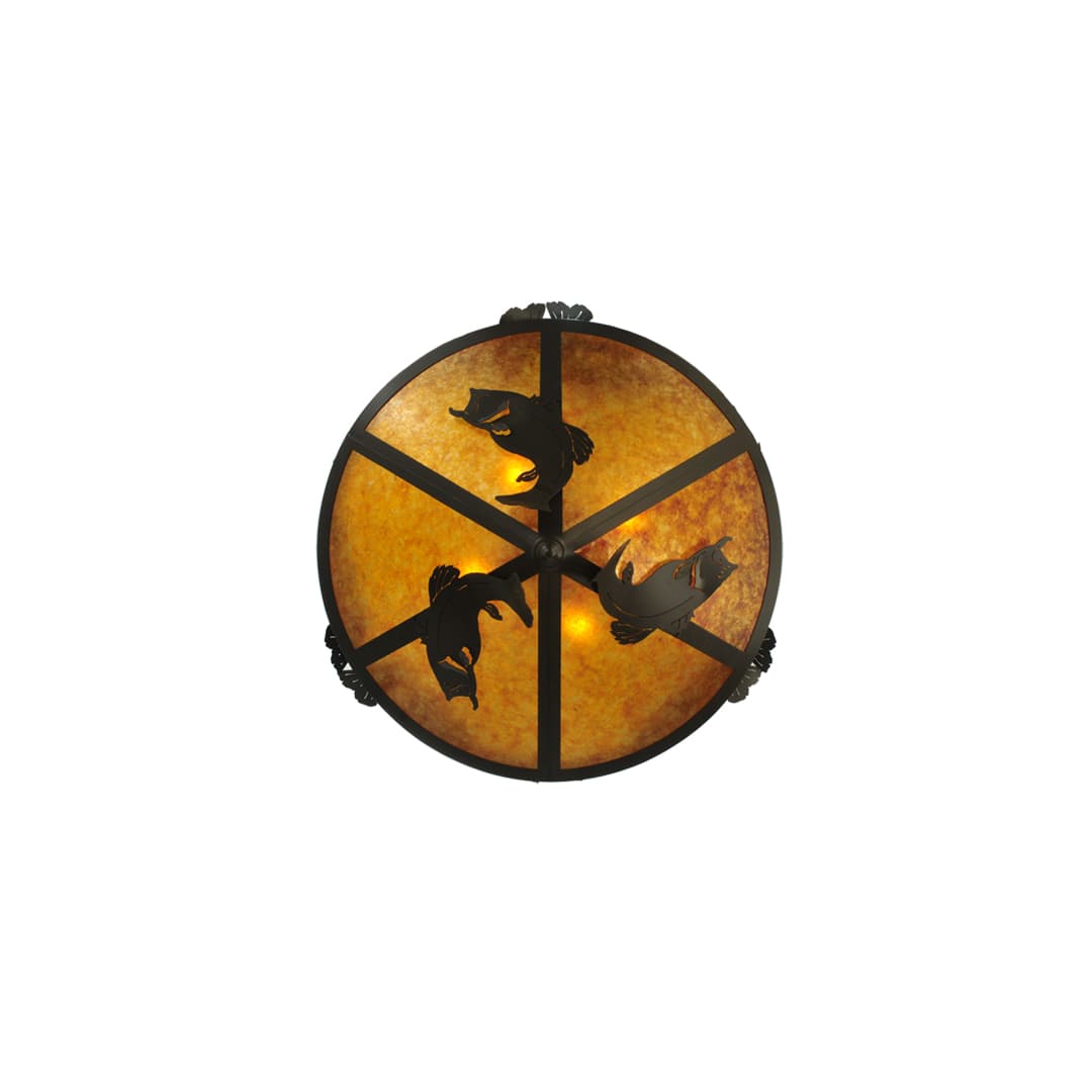Catch of the Day 4 Light 38" Wide Semi-Flush Ceiling Fixture