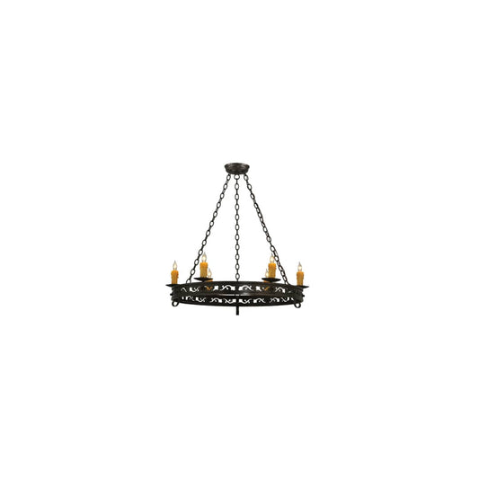 Sagebrush 6 Light 36" Wide Taper Candle Style Chandelier