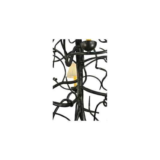 Winter Solstice 6 Light 50" Wide Wrought Iron Chandelier