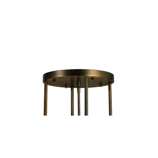 Metro Fusion 4 Light 49" Wide Semi-Flush Bowl Ceiling Fixture - Mahogany Bronze Finish