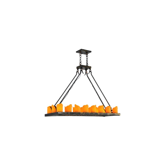 Loxley 18 Light 14" Wide Pillar Candle Linear Chandelier