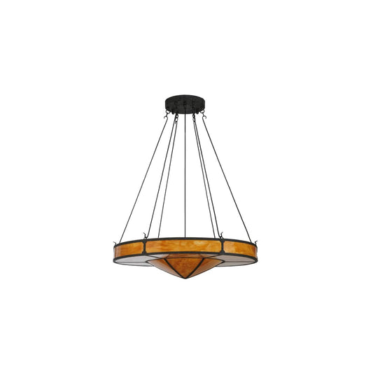 Timber 8 Light 48" Wide Drum Chandelier