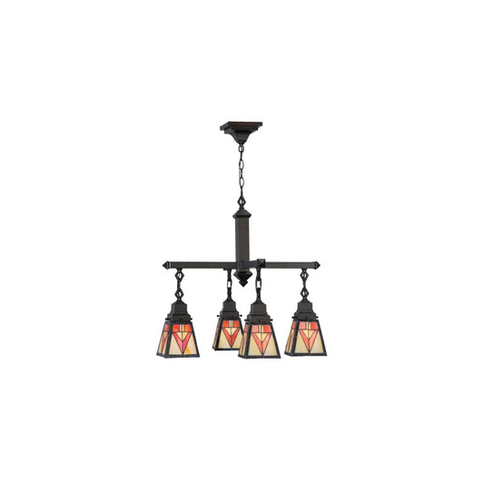 Otero Mission 4 Light 24" Wide Chandelier