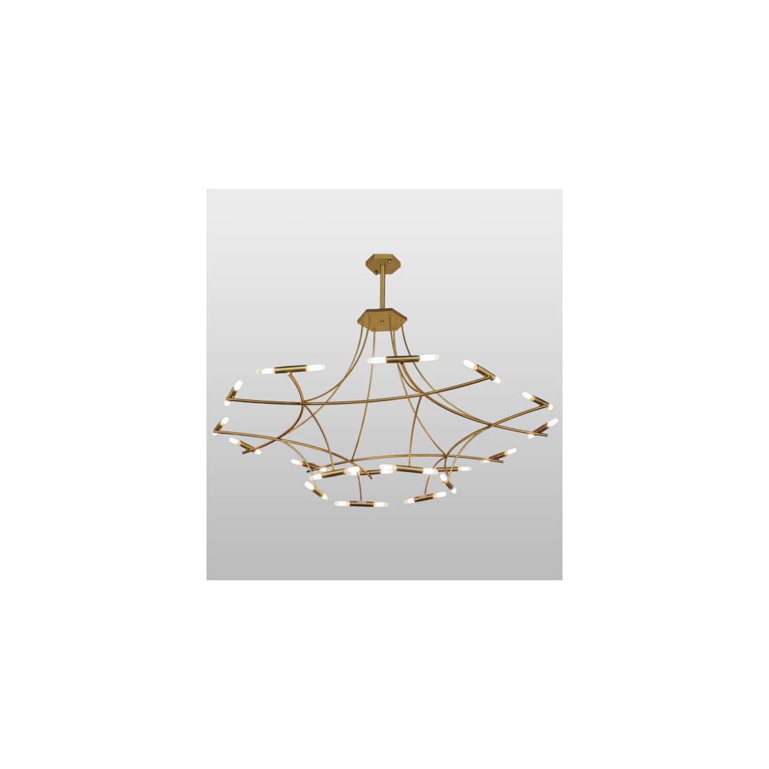 ISON 36 Light 87" Wide Ring Chandelier