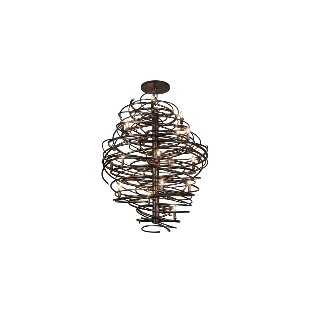 Cyclone 20 Light 42" Wide Candle Style Chandelier