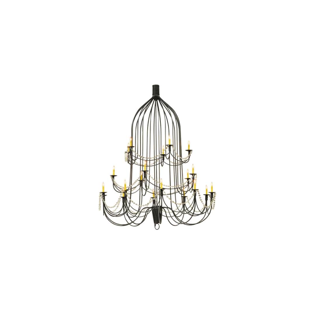 Bell 20 Light 72" Wide Beaded Candle Style Chandelier