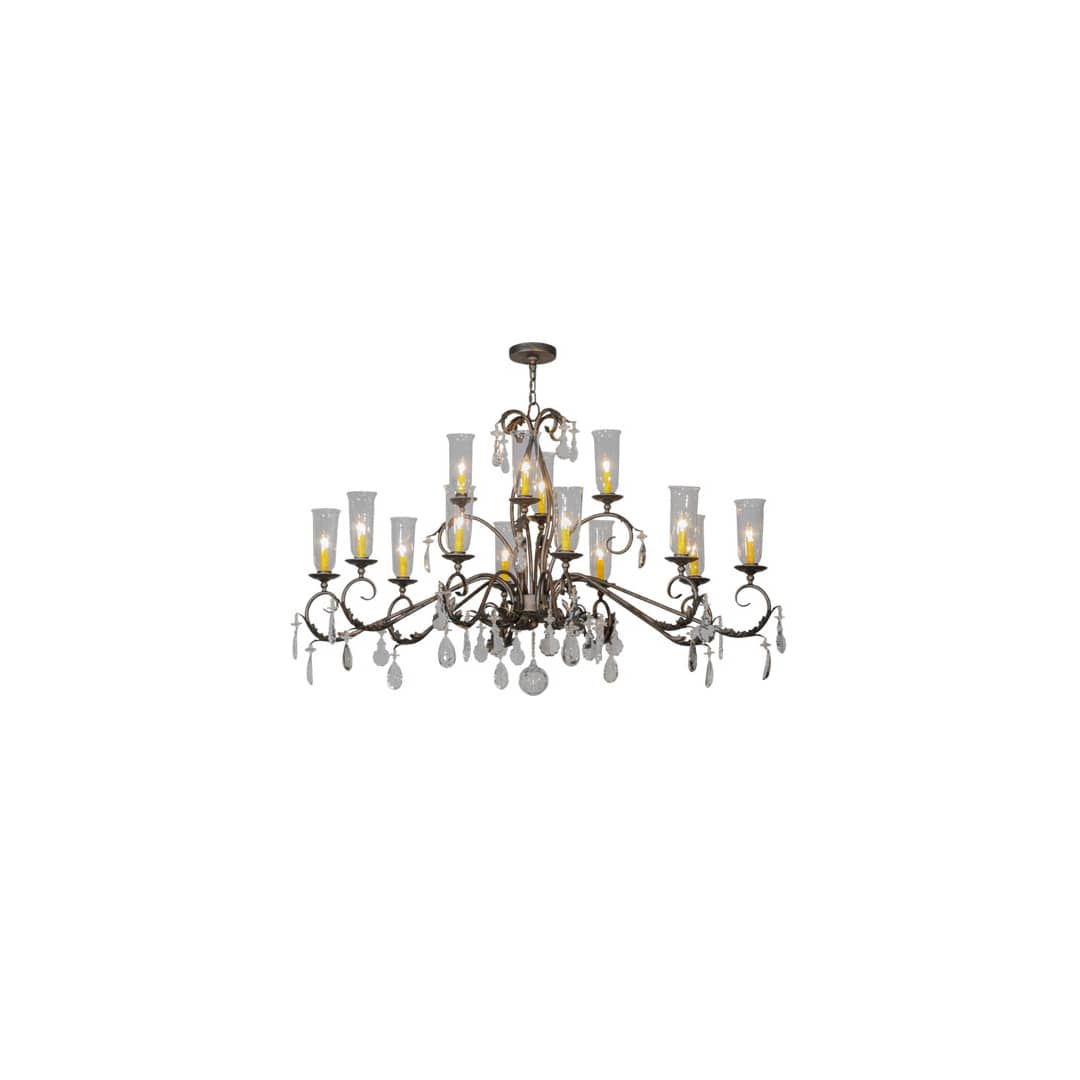 Long Windsor 14 Light 38" Wide Chandelier