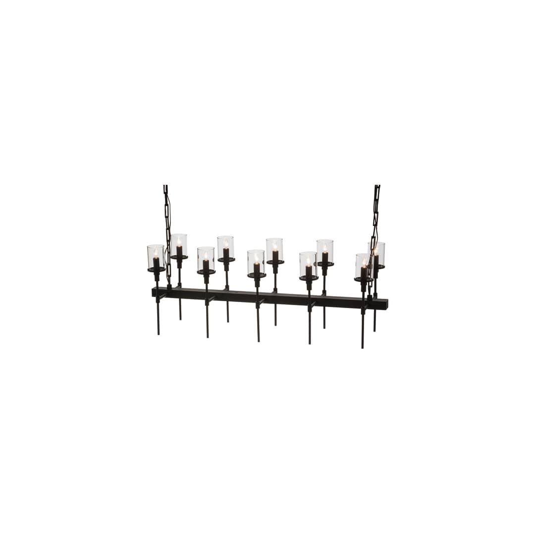 Long Fantasy 10 Light 14" Wide Linear Chandelier